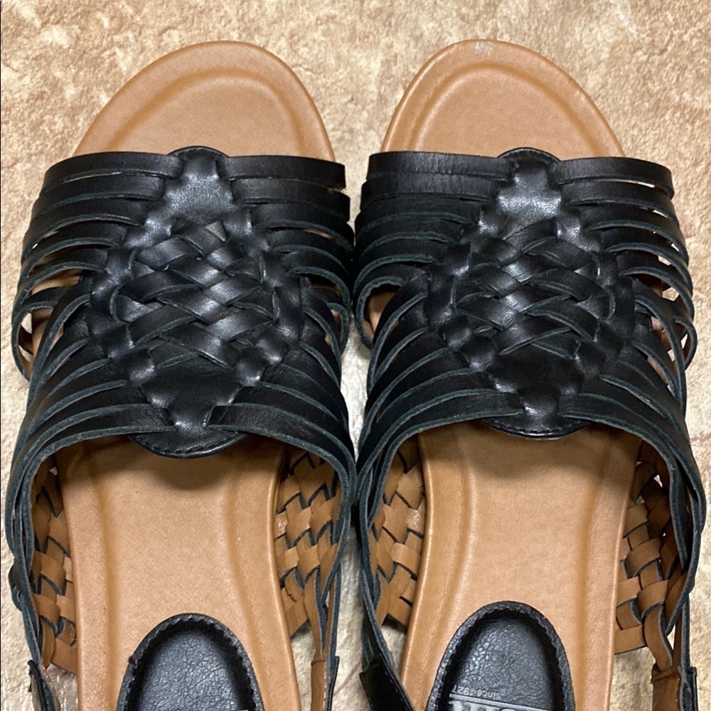 Sofft Black Braided Leather Sandals for Casual Elegance Size 6 M - Picture 6 of 10
